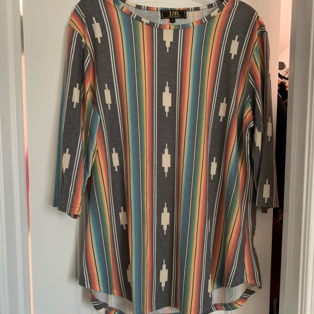 L&B Serape Super cute top! Like new, wore once.